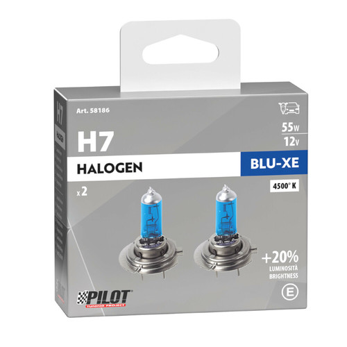 Lampade alogene blu 12v - h7, blu-xe